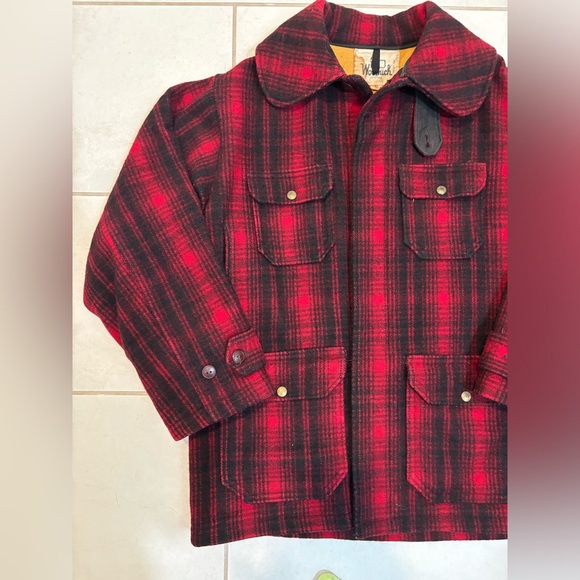1960’s Woolrich Buffalo Plaid Hunters Coat Wool Vintage Field Coat Size 40 - Picture 2 of 14